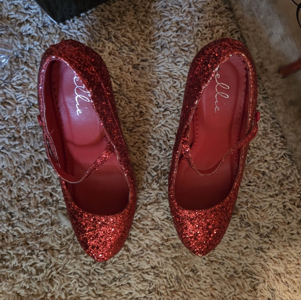 Ellie 4" Red Candy Mary Jane Pumps - Picture 5 of 7
